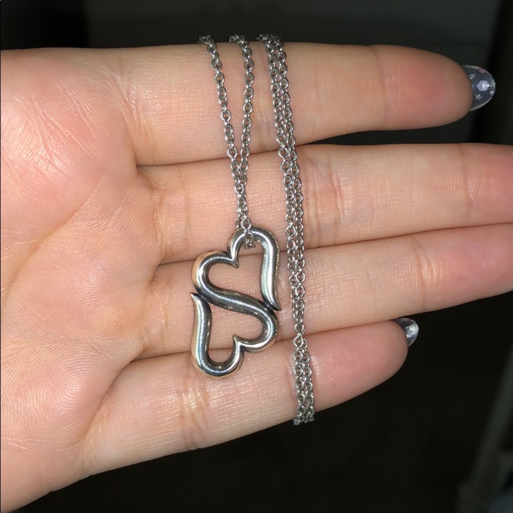 Heart to Heart Pendant on Medium Cable Chain